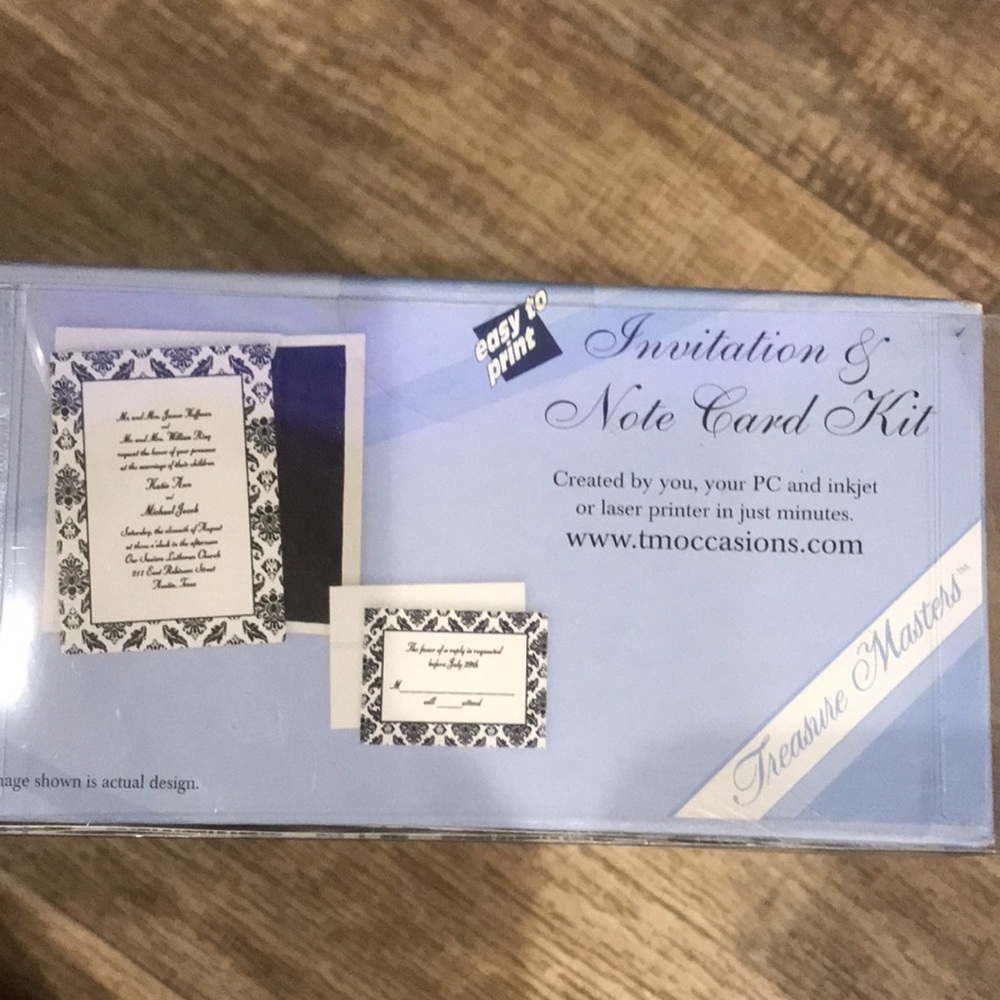 Treasure Masters Note Card& Invitation Kit - Picture 4 of 4